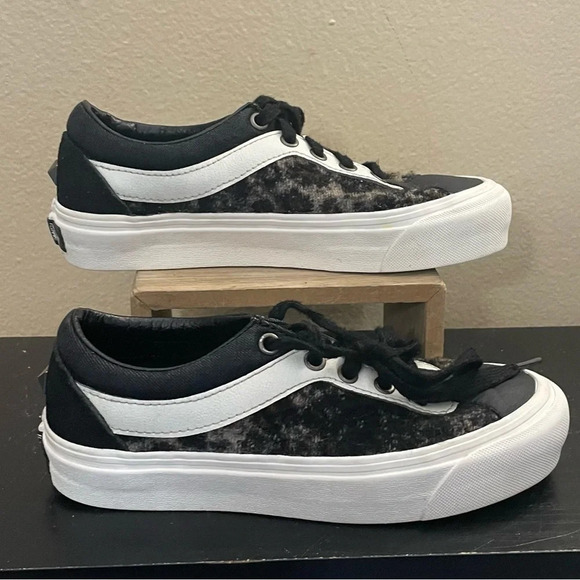 Vans Bold Ni Bender Panther Animal Print Black Ultracush Comfy Womens 5 - Picture 1 of 9
